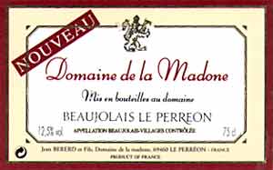 Beaujolais Le Perreon Nouveau
