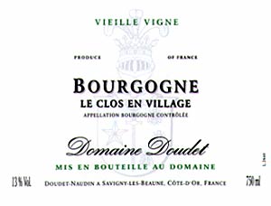 Bourgogne Le Clos En Village Vieille Vigne
