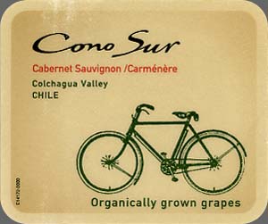 Cono Sur Organically Grown Grapes Cabernet Sauvignon / Carmenere Colchagua Valley