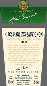 Vin de Pays des Cotes de Gascogne Gros Manseng-Ssuvignon