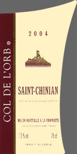 Saint Chinian  Col de l'Orb