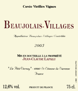 Beaujolais-Villages Cuvée Vieilles Vignes