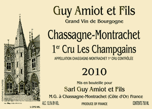Chassagne-Montrachet 1er Cru Les Champgains
